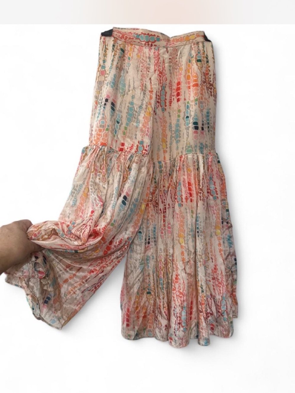 Boho Tiered Maxi Skirt in Multicolor